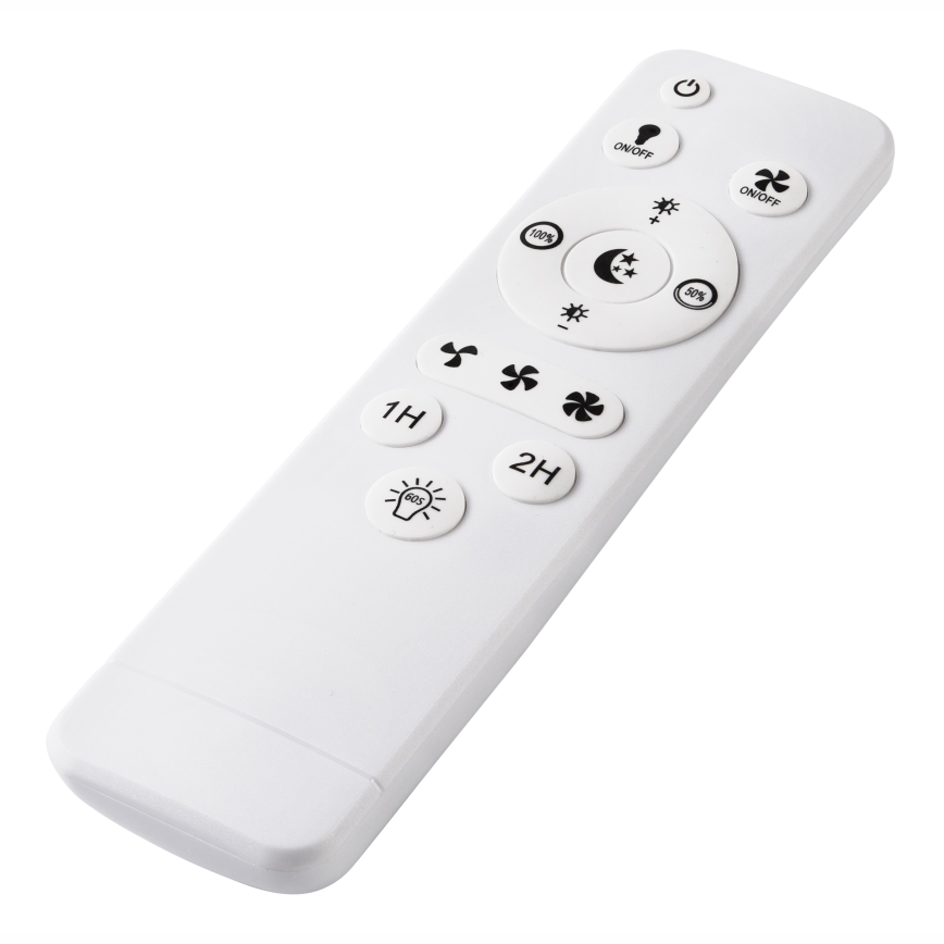 LED Hämardatav laevalgusti ventilaatoriga FARGO LED/37W/230V must + kaugjuhtimispult