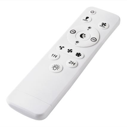 LED Hämardatav laevalgusti ventilaatoriga GEMMA LED/37W/230V valge + kaugjuhtimispult