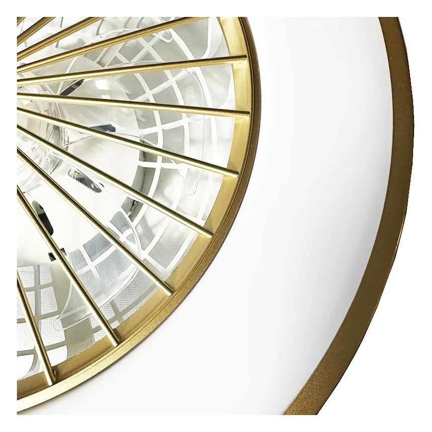 LED Hämardatav laeventilaator valgustiga OPAL LED/48W/230V 3000-6500K + kaugjuhtimispult
