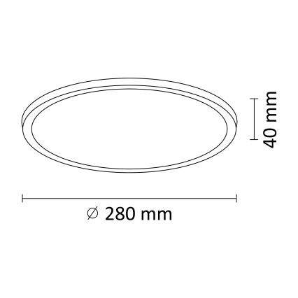 LED Laevalgusti WOODY LED/15W/230V d. 28 cm