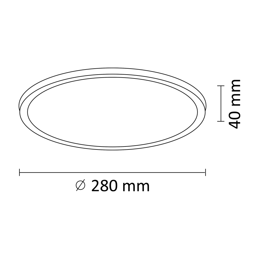 LED Laevalgusti WOODY LED/15W/230V d. 28 cm