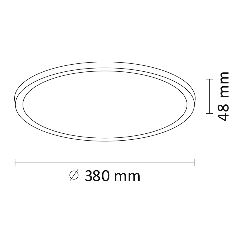 LED Laevalgusti WOODY LED/24W/230V d. 38 cm