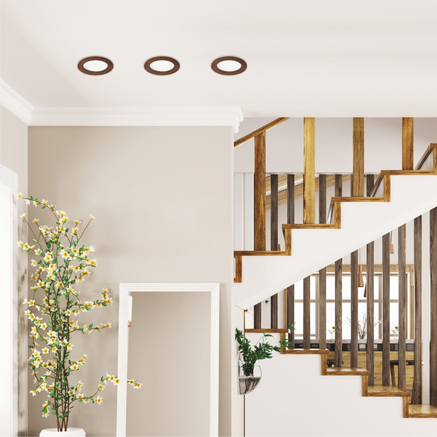 LED laevalgusti WOODY SPOT LED/12,5W/230V 3000K kirssipuu ? 16 cm