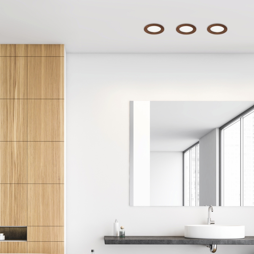 LED laevalgusti WOODY SPOT LED/12,5W/230V 3000K kirssipuu ? 16 cm