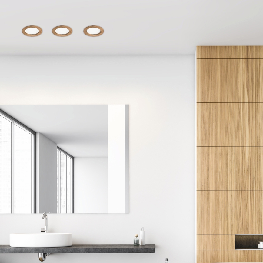 LED laevalgusti WOODY SPOT LED/12,5W/230V 3000K pähkel ? 16 cm