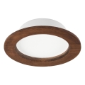 LED laevalgusti WOODY SPOT LED/12,5W/230V 4000K kirssipuu ? 16 cm