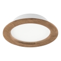 LED laevalgusti WOODY SPOT LED/16,5W/230V 4000K pähkel ? 18,5 cm