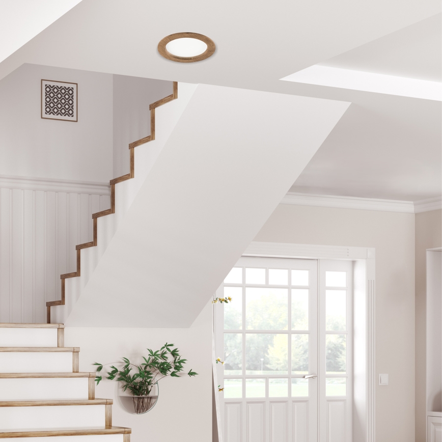 LED laevalgusti WOODY SPOT LED/16,5W/230V 4000K pähkel ? 18,5 cm
