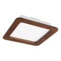 LED laevalgusti WOODY SPOT LED/17W/230V 3000K kirss 18,5x18,5 cm