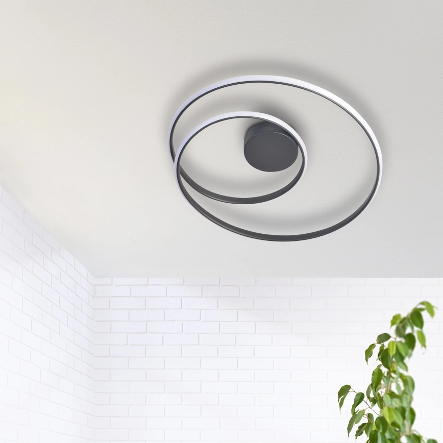 LED Laevalgusti ZEFIRA LED/40W/230V 4000K d. 50 cm antratsiit