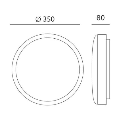 LED Laevalgusti ZOE LED/24W/230V IP44 must