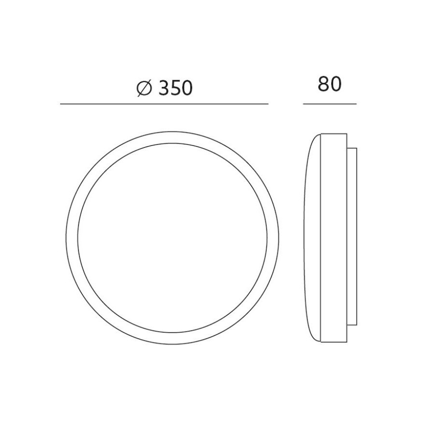 LED Laevalgusti ZOE LED/24W/230V IP44 must