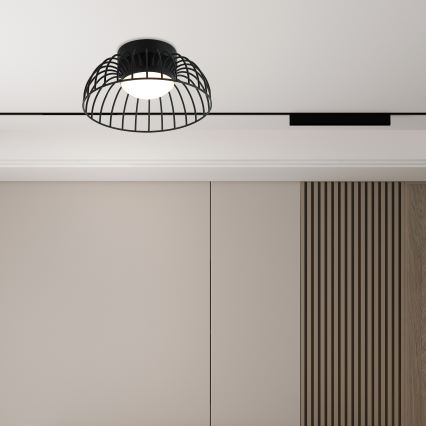 LED laeventi BETSY LED/12W/230V diameeter 25 cm musta