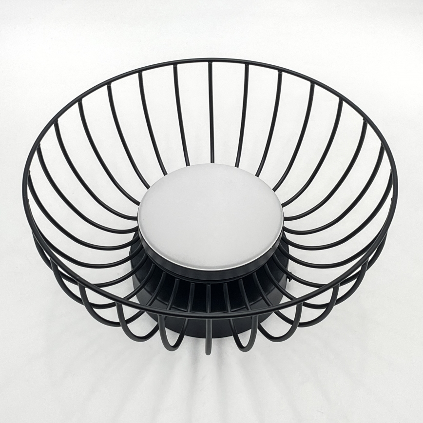 LED laeventi BETSY LED/12W/230V diameeter 25 cm musta