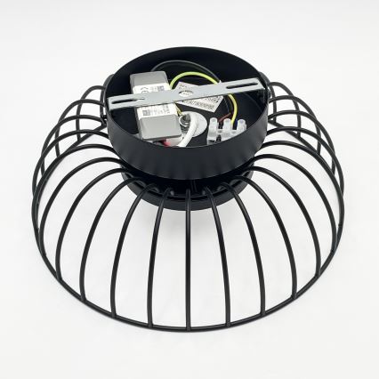 LED laeventi BETSY LED/12W/230V diameeter 25 cm musta