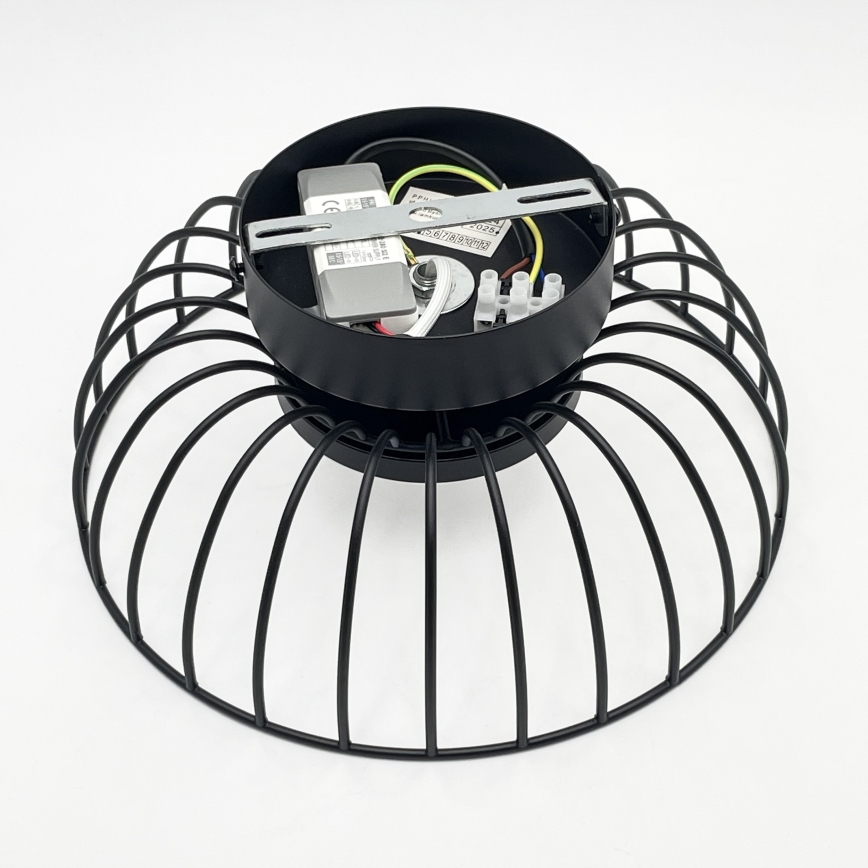 LED laeventi BETSY LED/12W/230V diameeter 25 cm musta