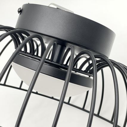 LED laeventi BETSY LED/12W/230V diameeter 25 cm musta