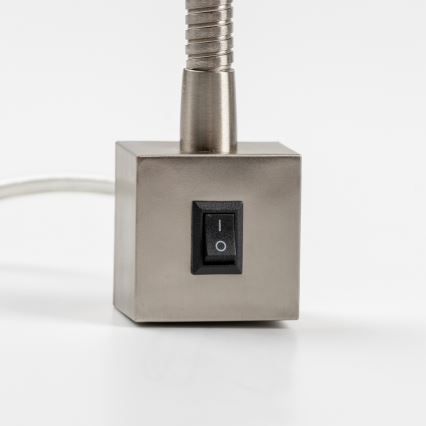 LED-lamp kinnitusklambriga 1xGU10/4,7W/230V mattkroom