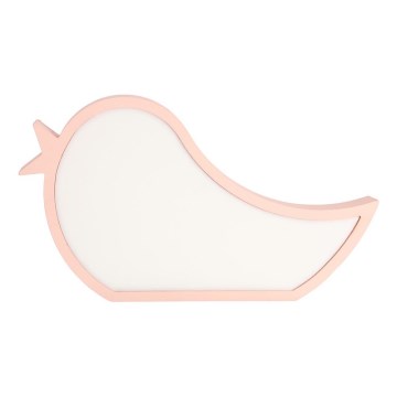LED Laste lamp BIRD LED/12W/230V roosa