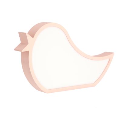 LED Laste lamp BIRD LED/12W/230V roosa