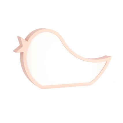 LED Laste lamp BIRD LED/12W/230V roosa