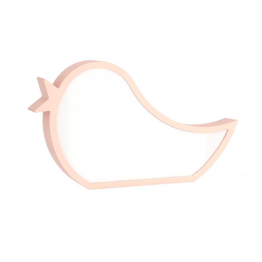 LED Laste lamp BIRD LED/12W/230V roosa