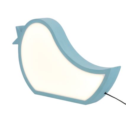 LED Laste lamp BIRD LED/12W/230V sinine