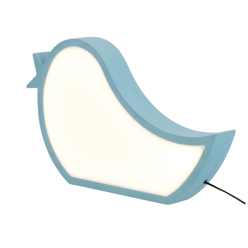 LED Laste lamp BIRD LED/12W/230V sinine