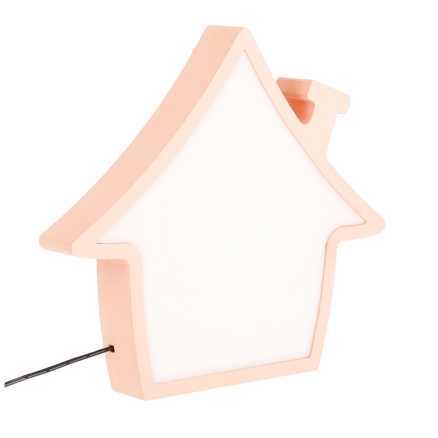 LED Laste laualamp HOUSE LED/10W/230V roosa
