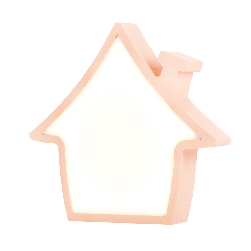 LED Laste laualamp HOUSE LED/10W/230V roosa