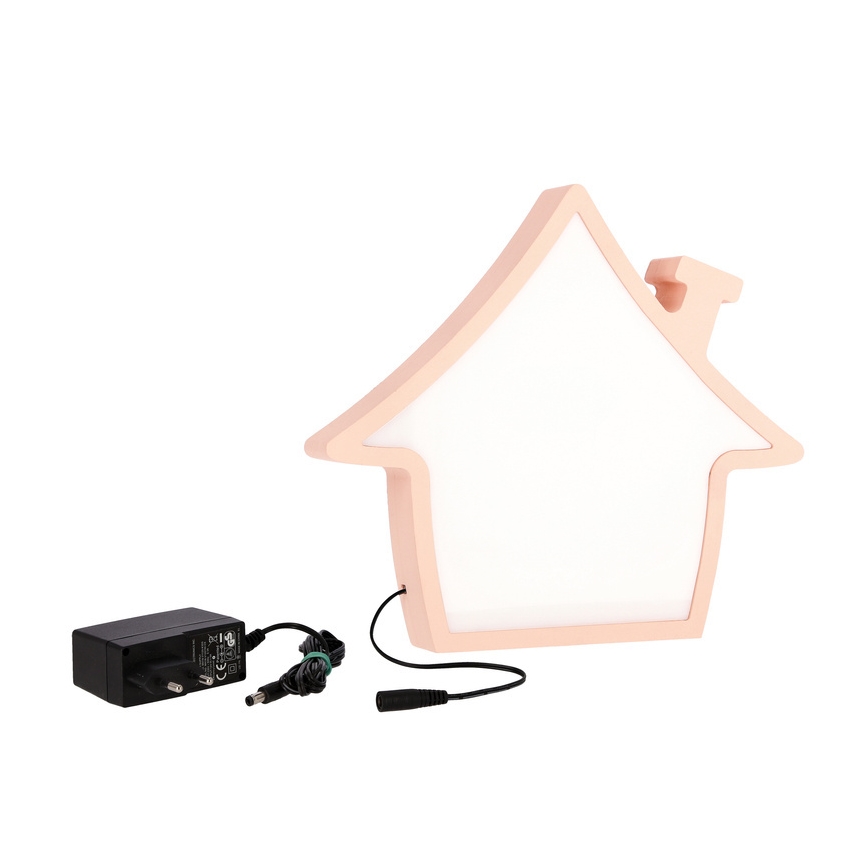 LED Laste laualamp HOUSE LED/10W/230V roosa