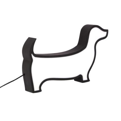 LED laste lauavalgusti DOG LED/12W/230V must