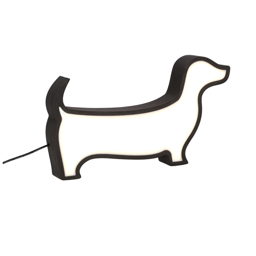 LED laste lauavalgusti DOG LED/12W/230V must