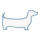 LED Laste laudlamp DOG LED/12W/230V sinine
