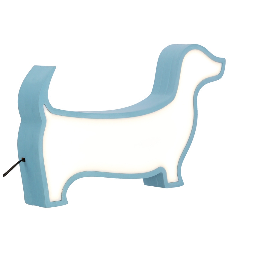LED Laste laudlamp DOG LED/12W/230V sinine