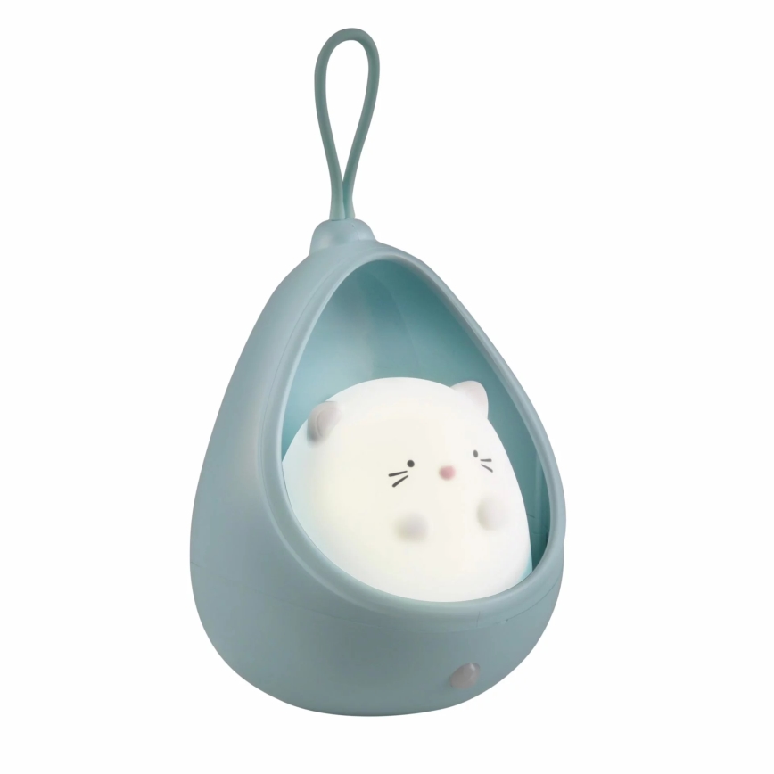 LED Laste orientatsioon hele anduriga KITTY LED/0,5W/5V USB 1200 mAh sinine