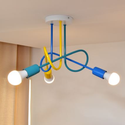 LED Laste pinnale kinnitatav lühter OXFORD 3xE27/15W/230V