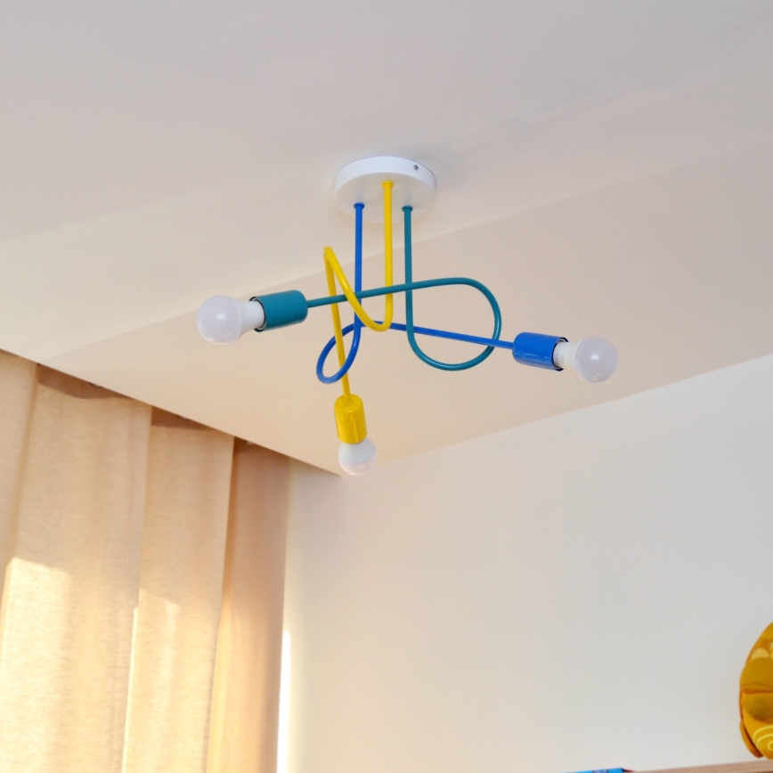 LED Laste pinnale kinnitatav lühter OXFORD 3xE27/15W/230V