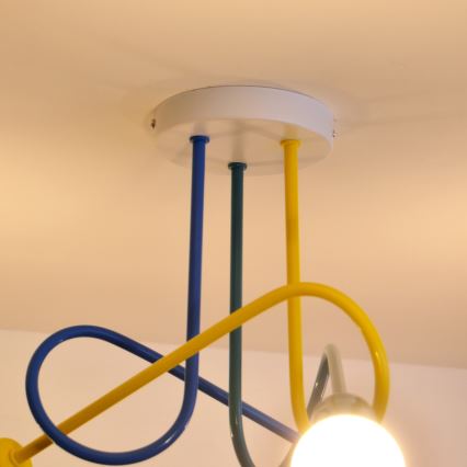 LED Laste pinnale kinnitatav lühter OXFORD 3xE27/15W/230V