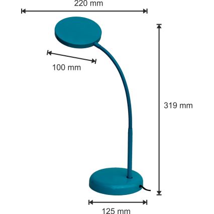 LED Laualamp ANITA LED/6W/230V