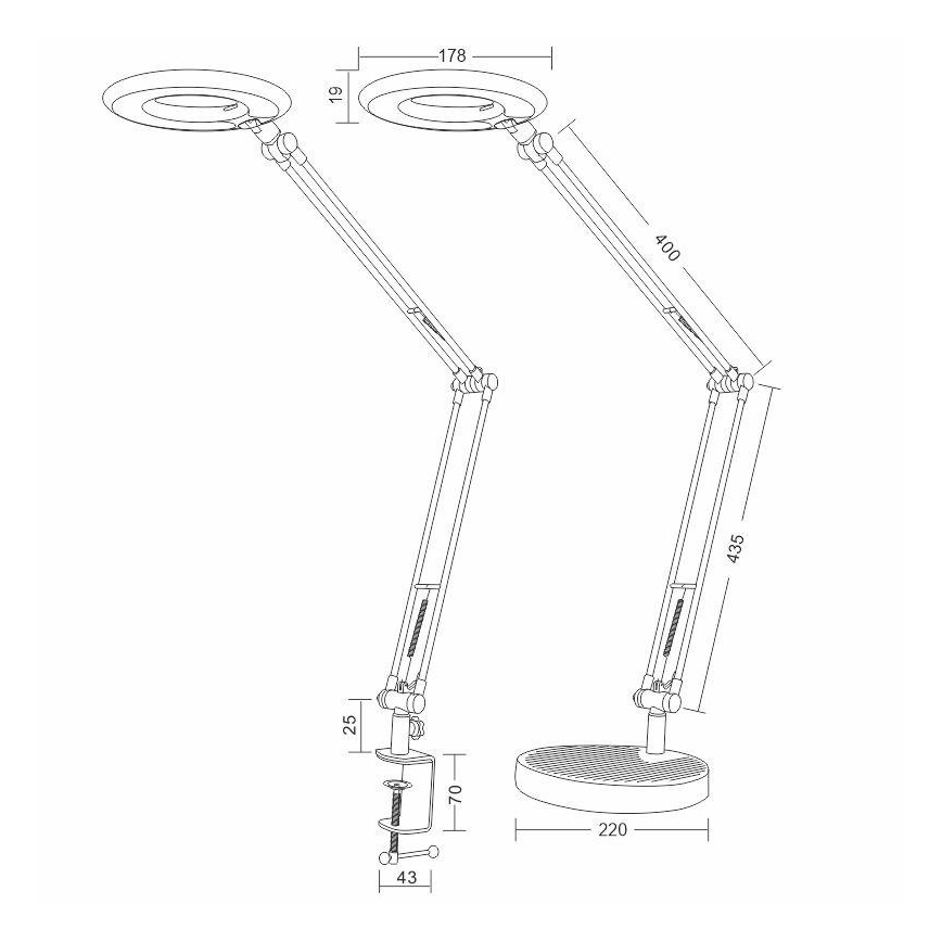 LED Laualamp BIANCA LED/8W/230V