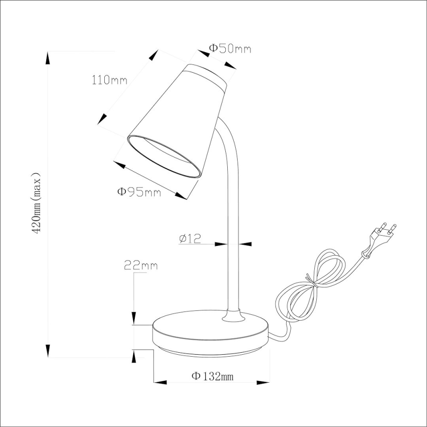 LED Laualamp CHICO LED/4,5W/230V must