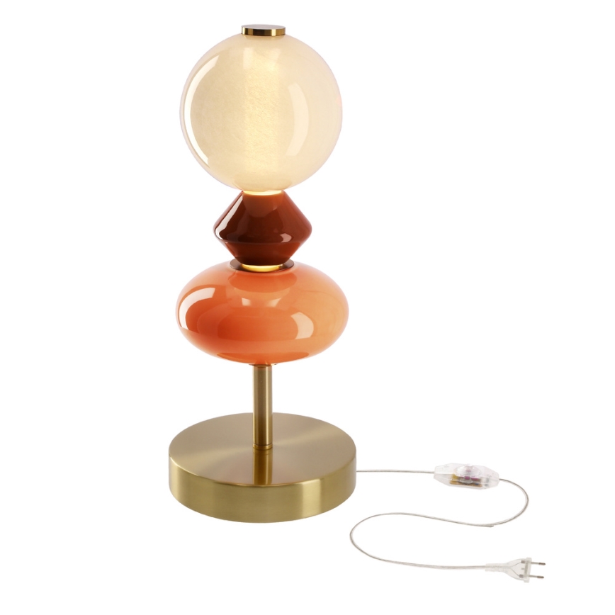 LED laualamp FLORES LED/10W/230V kuldne/oranž/pruun