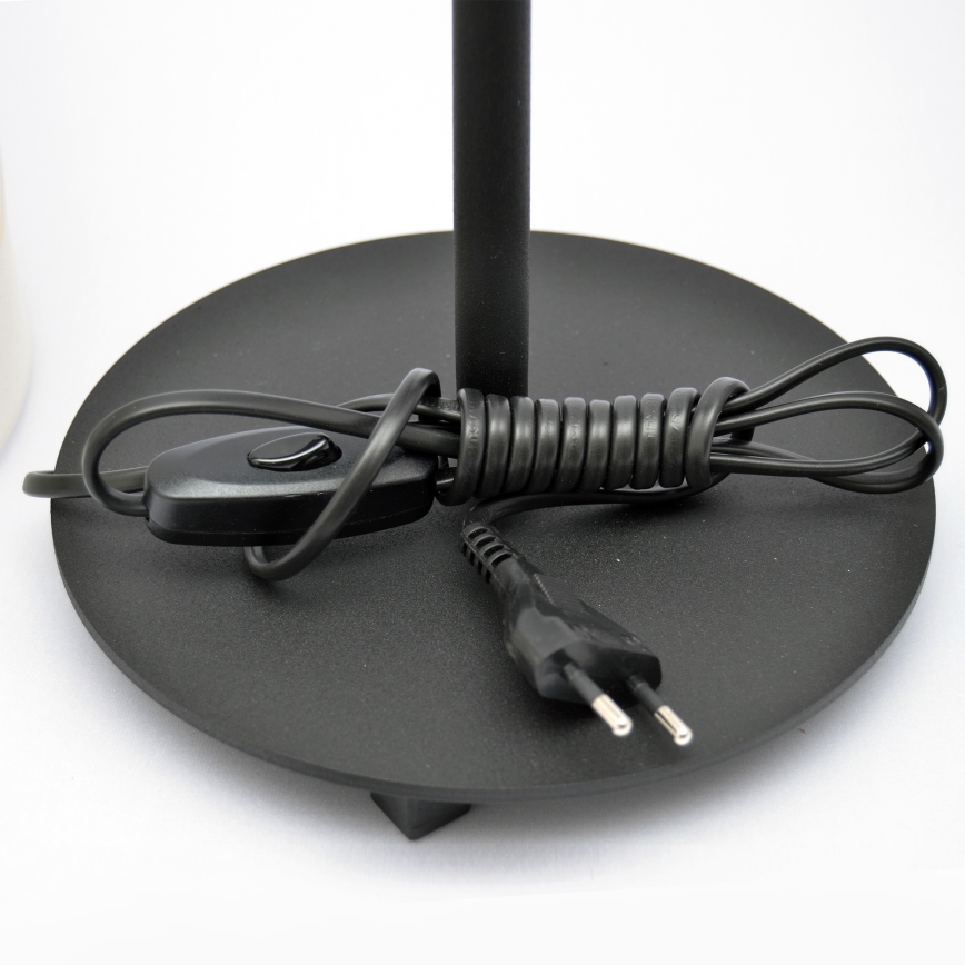 LED Laualamp HELEN 1xE27/15W/230V kreem/must/kuldne