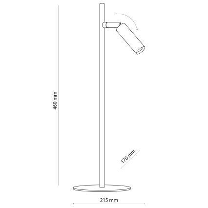 LED Laualamp LAGOS 1xG9/6W/230V 4000K must/kuldne