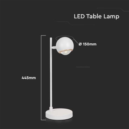 LED Laualamp LED/5W/230V 3000K valge