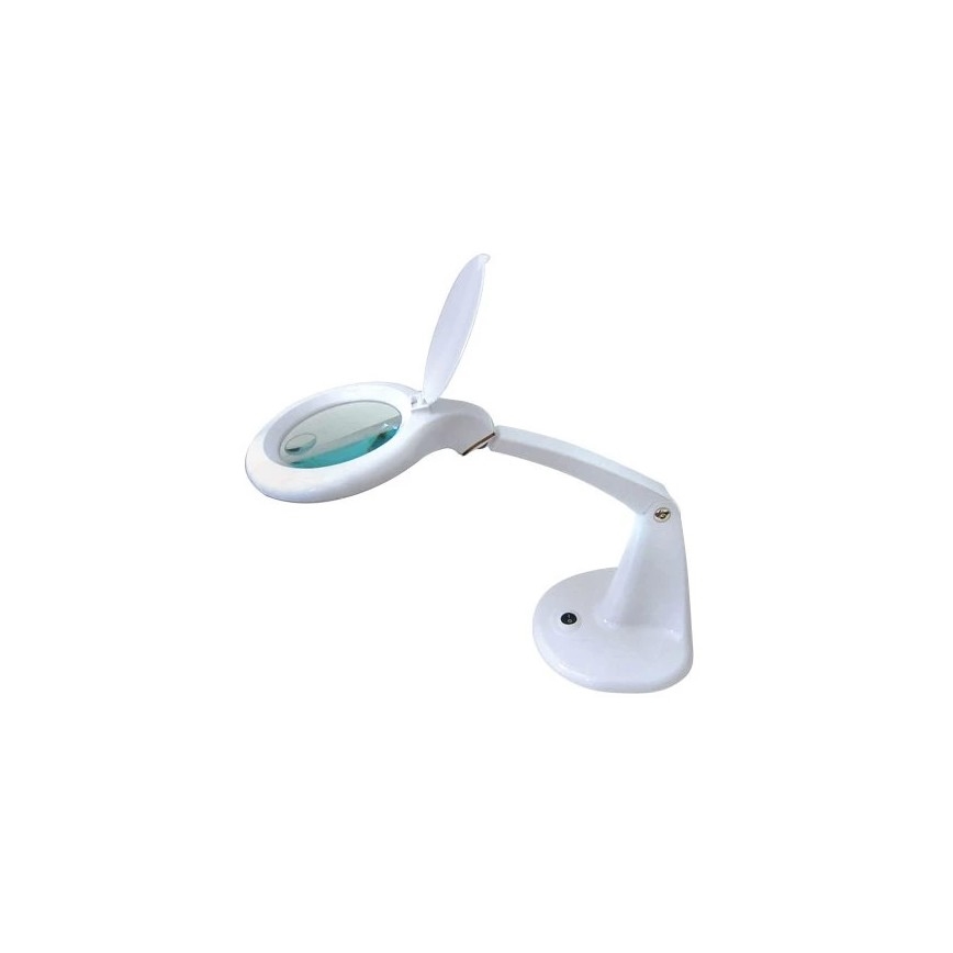 LED Laualamp luubiga LED/6,5W/230V valge