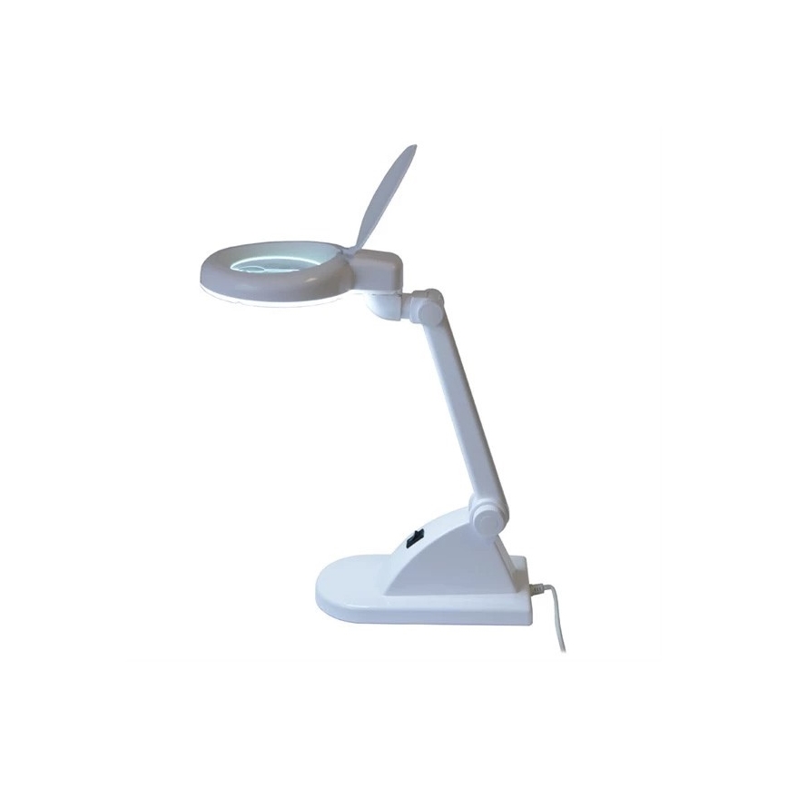 LED Laualamp luubiga LED/6W/230V valge