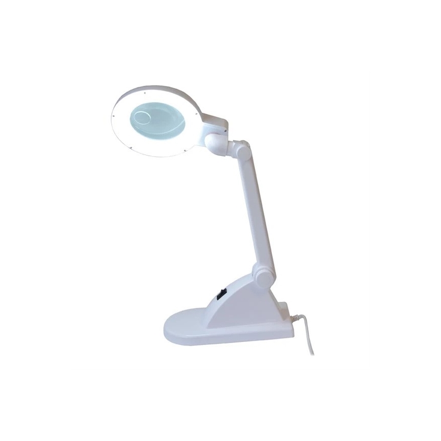 LED Laualamp luubiga LED/6W/230V valge