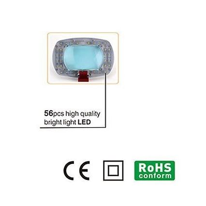 LED Laualamp luubiga LED/7W/230V 6500K valge